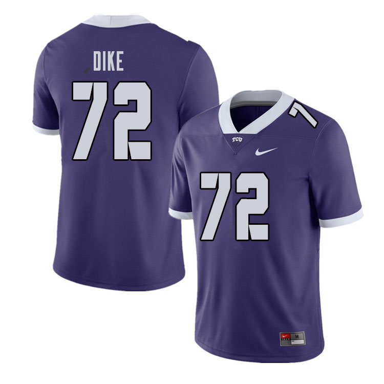 Men #72 Kris Dike TCU Horned Frogs College Football Jerseys Sale-Purple - Click Image to Close
